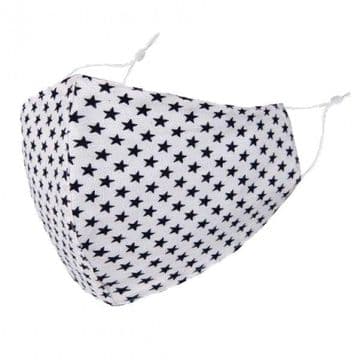 Designer Cotton Face Mask - Stars at Night - Face Covering - Reusable
