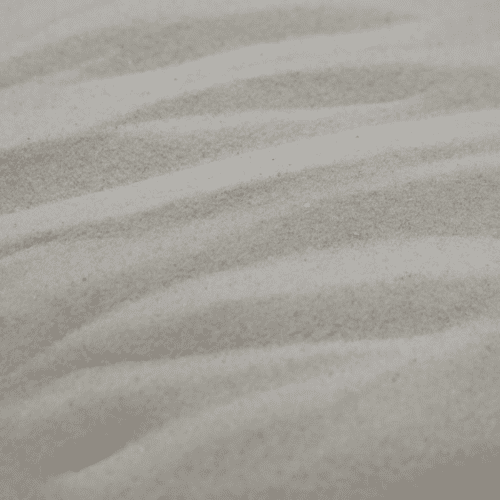 Designer Miniature Decorative white quartz sand.