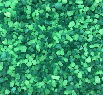 Designer Miniature Decorative gravel - Bright Tropical Beach Garden Mix - Green Mix 400g