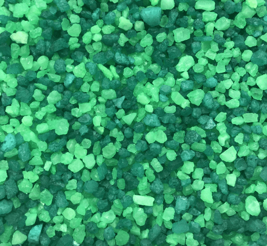 Designer Miniature Decorative gravel - Bright Tropical Beach Garden  Mix - Green & Blue.