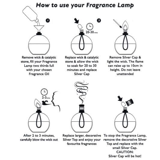 Desire Aroma Air Purifying Fragrance Lamp Silver Mosaic.