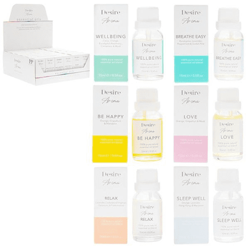 Desire Essential Oils - Mood Oil - 15ml Bottle - Choose from 6 Scents.