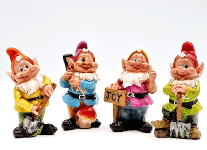 Disney Style Minatare Garden Gnomes - 4 to choose from.