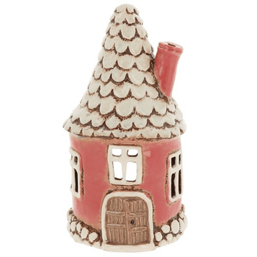 Dusky Pink Round House -   Ceramic Tea light House   22cm-