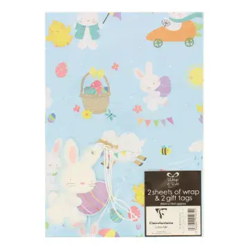 Easter Gift Wrap with Tags (Pack of 2)