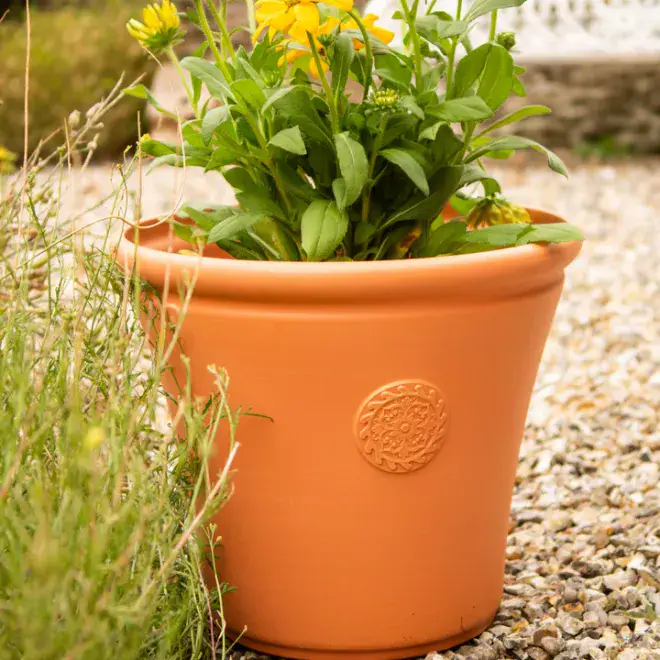 Eco Chatsworth Planter - Recycled Plastic - Terracotta.