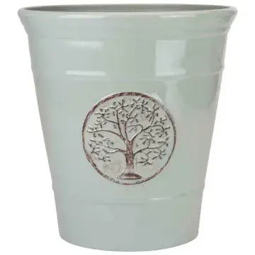 Eco Planter - New Grey Tree of Life  - Recycled Plastic  Planter -   30cm