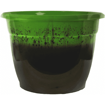 Eco Pot - Recycled Plastic -Bella Planter - Plant Pot in Frosted Mint Two-tone Colour - 40cm