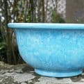 Eco  Garden Glazed Planter  Bowl/Mini Pond - Pale Blue - 40cm.