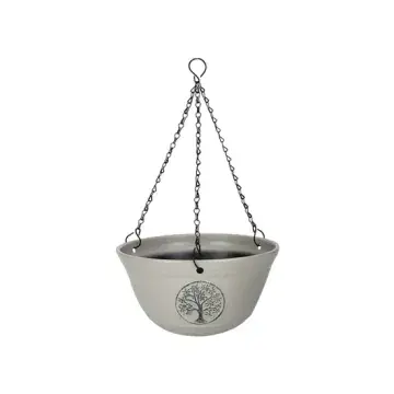 Eco - Tree of life - Hanging Basket - Grey 30cm