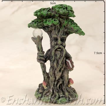 Enchanted Forest - Green Tree Man Miniature - Standing with staff on the left