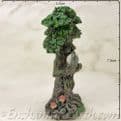 Enchanted Forest -  Green Tree Man Miniature - with Crystal Ball.