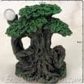 Enchanted Forest -  Green Tree man Miniature - with Staff & closed book.