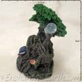 Enchanted Forest -  Green Tree man Miniature - with Staff & closed book.