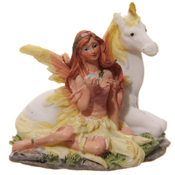 Enchanted Garden Fairy with Unicorn - Lemon