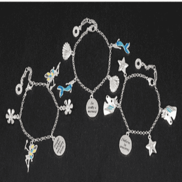 Equilibrium - Girls Mystical Charm Bracelet -Choose from Mermaid, Fairy or Unicorn