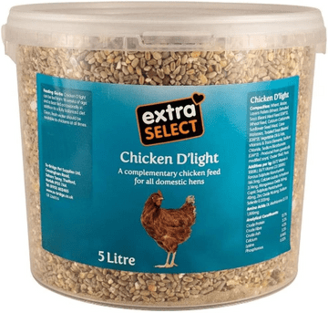 Extra Select Chicken D'light Chicken Feed treat - 5L tub
