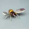 Fair Trade - Silver Winged Bee - 100% Recycled Metal.