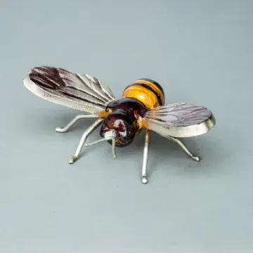 Fair Trade - Silver Winged Bee - 100% Recycled Metal
