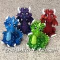 Fairy Friends - Funky Dragons - Blue Barney  - 6cm.