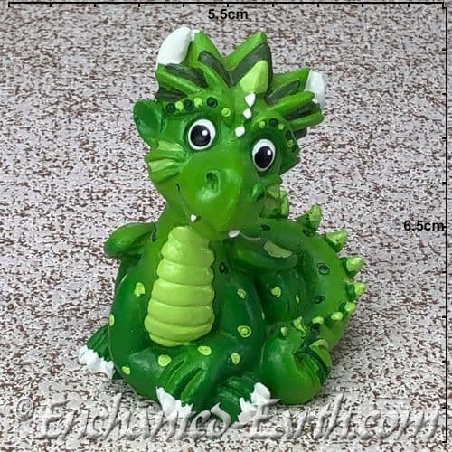 Fairy Friends - Funky Dragons - Green Gareth - 6cm.