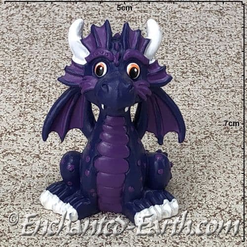 Fairy Friends - Funky Dragons - Purple Pete  - 7cm.