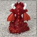 Fairy Friends - Funky Dragons - Rachel in Red  - 7cm.