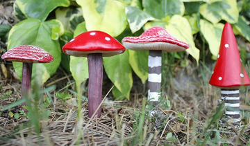 Fairy Garden - Funky Toadstools - Set of 4