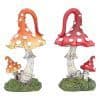 Fairy Garden Large Mushroom- Orange Woodland Whimsies - 12.5cm.