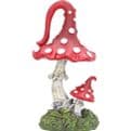 Fairy Garden Large Mushroom- Red Woodland Whimsies - 12.5cm.