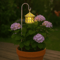 Fairy Garden -  Light up Metal Lanterns on  Stakes - Set of 3.