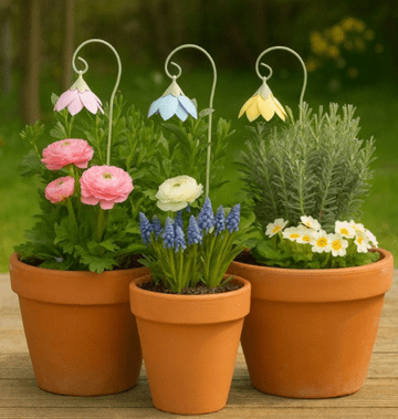 Fairy Garden -  Petal Stakes - Set of 3