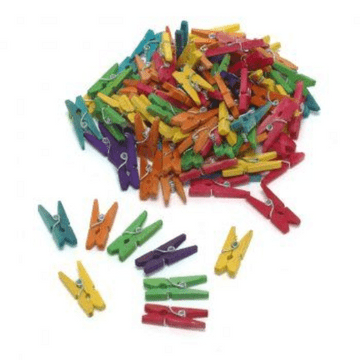 Fairy garden Tiny Miniature pegs - Lots of colours to choose