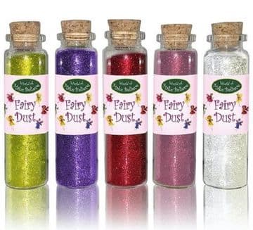 Fairy Kingdom- Large Glass Bottle of Fairy Glitter Dust - 8cm