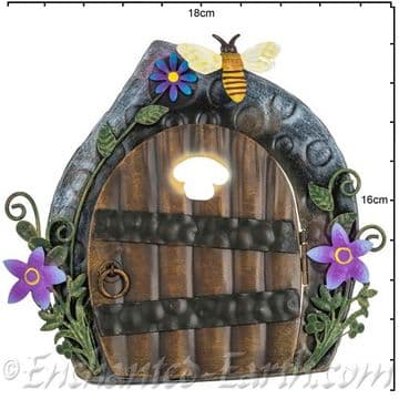 Fairy Kingdom Opening Metal Fairy Door - Bee & Violets