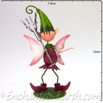 Fairy Kingdom Pixie - Pixie Pete with Rake -11cm