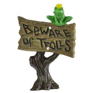 Fiddlehead - Beware of the Trolls Sign