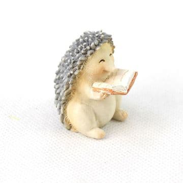 Fiddlehead Fairy Garden Cute Reading Hedgehog
