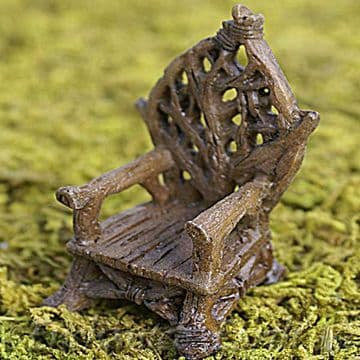 Fiddlehead - Fairy Garden Rustic Throne