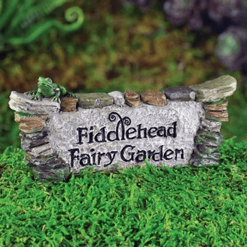 Fiddlehead Fairy Garden Sign