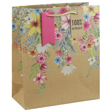 Floral Craft Gift Bag - 100% Recyclable