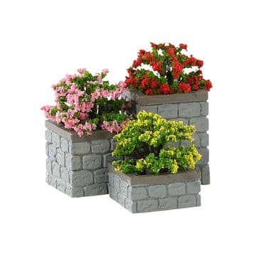 Flower Bed Box Planters with plants - Pack of 3