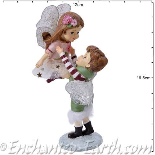 Christmas Flower Fairies - Rose & Robin - 16.5cm,