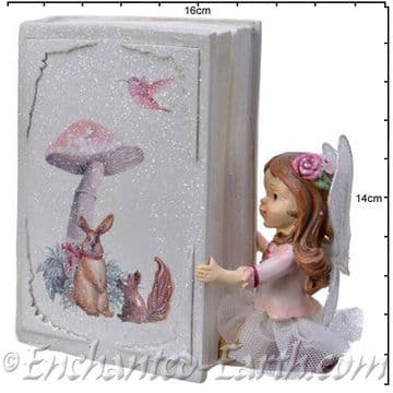 Flower Fairy Bank- Rose Reading a book - 13.5cm