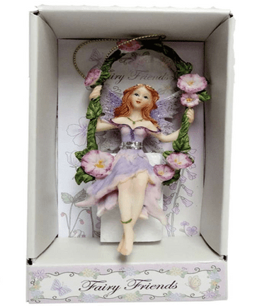 Flower Fairy - Clematis Fairy on a swing