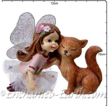 Flower Fairy - Rose with Fox - 10cm
