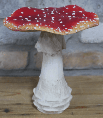 Fly Agaric Garden Mushroom - 18cm Tall