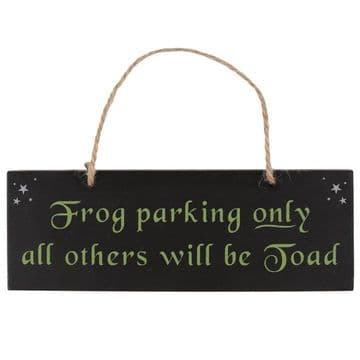 Frog Parking Sign - Garden Sign