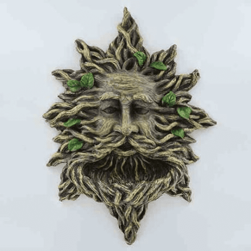 Garden  Bird Feeder - Greenman Celtic Alba  - 30cm.