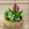 Gardeners World Handmade Miniatures - Choose from Roses or Tulips - 5cm.